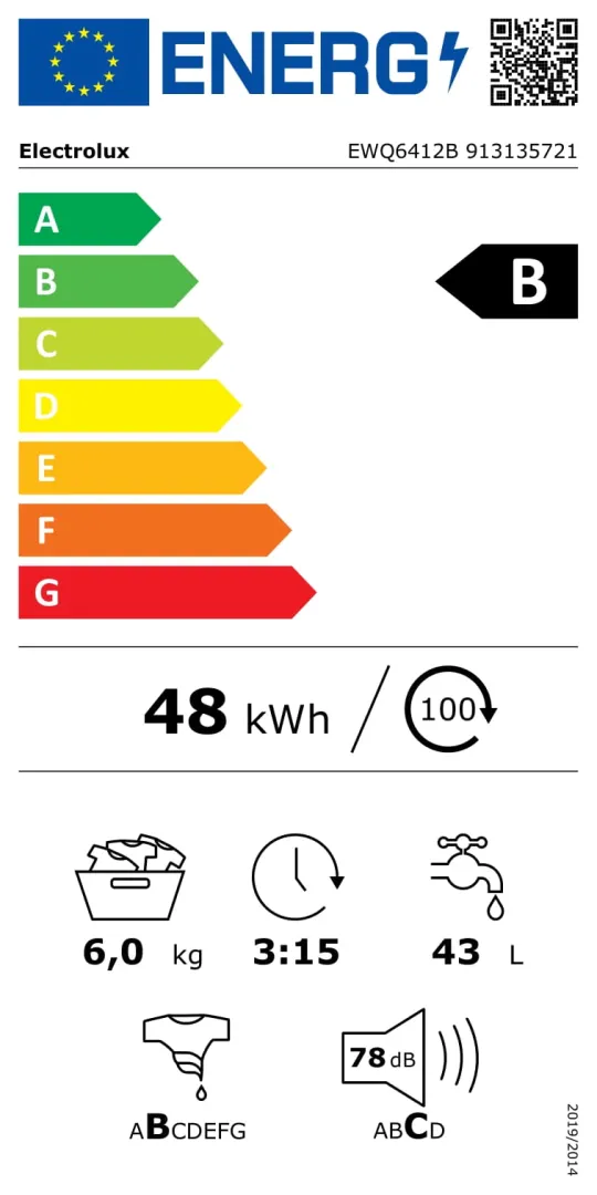 Electrolux EWQ6412B